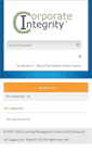 Mobile Screenshot of corp-integrity.coggno.com
